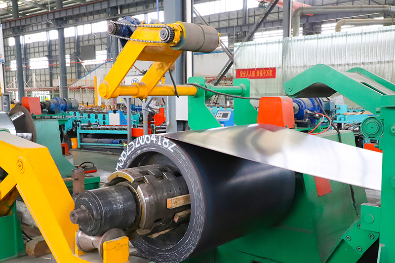 CNC unwinding line, longitudinal part slitting line